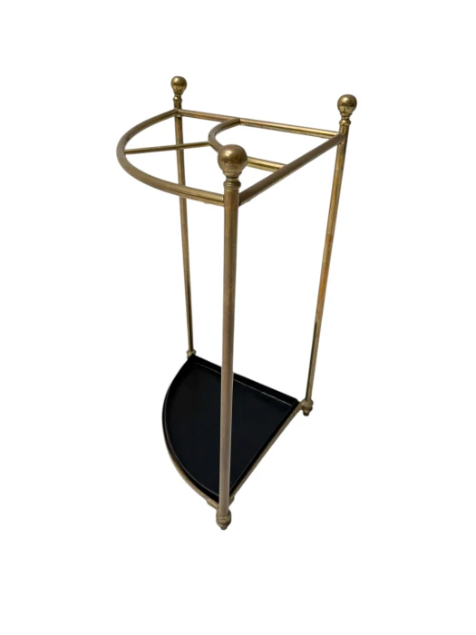 Hollywood Regency Brass Umbrella Stand, 1960s